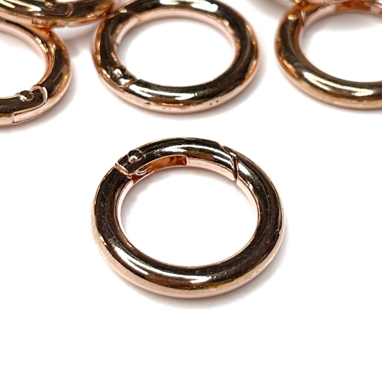 Picture of Clic Clasp 25x4mm round Rose Gold Tone x1