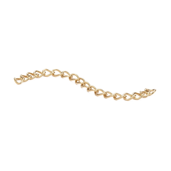 Picture of Stainless Steel Chain Extender 50mm 18kt Gold Plated x10