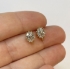 Picture of Ear stud 10x6mm Oval w/Cubic Zirconia 18kt Gold Plated x2