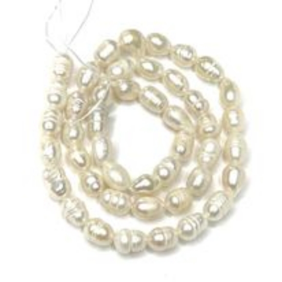 Picture of Pearl Cultured Freshwater Rice 6~12x5.5~6.5mm x34cm