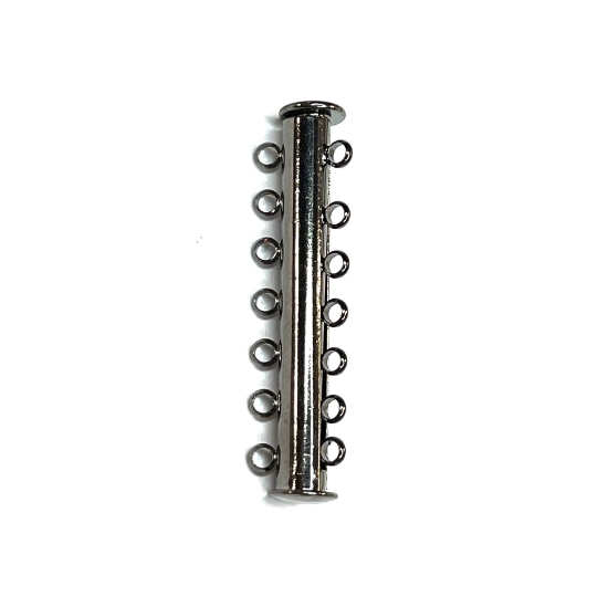 Picture of Magnetic Clasp Slide Lock 40mm 7-strand Gunmetal x1