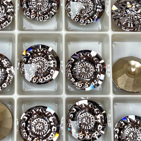 Picture of Swarovski 1681 Vision Round Stone 12mm Smoky Mauve x1