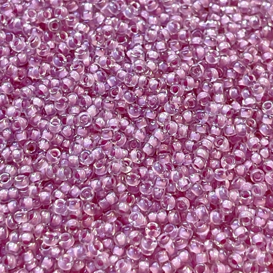 Picture of Miyuki Rocaille 15/0 2201 Lined Pale Lilac AB x10g