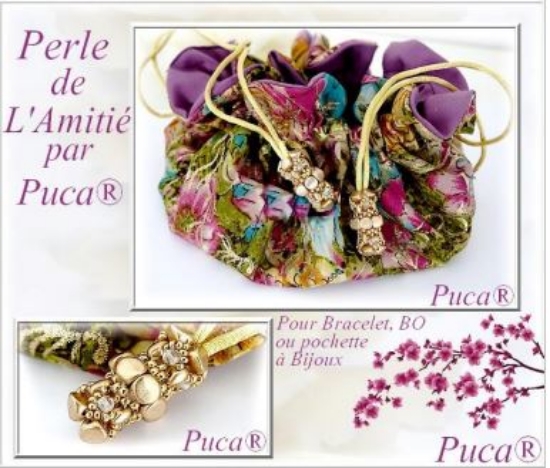 Picture of Beaded Bead "Amitié" par Puca – Instant Download or Printed Copy