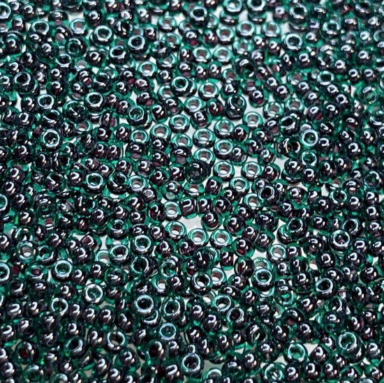 Picture of Miyuki Rocaille 11/0 362 Fuchsia Lined Emerald x10g