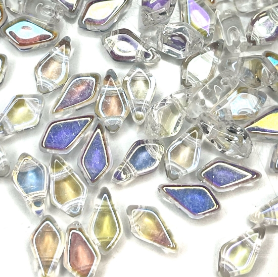 Picture of Kite Beads 9x5mm Crystal AB x10g