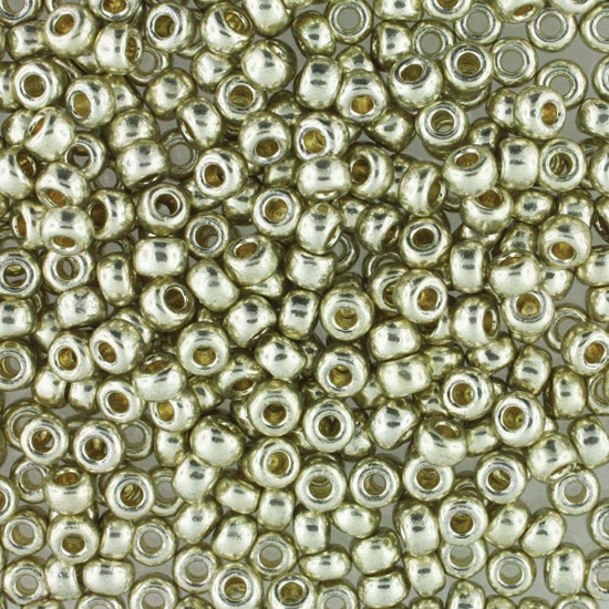 Picture of Miyuki Rocaille 6/0 4201 Duracoat Galvanized Silver x10g