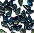 Picture of Kite Beads 9x5mm Jet Laser Web x5g