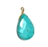 Picture of Magnesite Facet Drop side drilled 19x25mm Turquoise x1