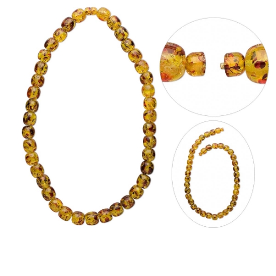 Picture of Necklace Acrylic Amber x1