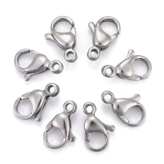 Afbeeldingen van Stainless Steel Lobster Clasp 15mm x5