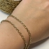 Picture of Stainless Steel Chain Cable Diamond Cut 4x3mm oval unwelded Gold Plated x1m
