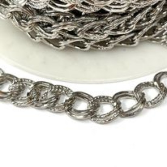 Picture of Chain Double Link flat 10x8.5mm Silver x1m