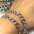Picture of Chain double twisted 10mm textured Silver Tone x1m