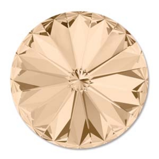 Picture of Swarovski 1122 Rivoli Round Stone 10mm - SS47  Light Silk x1