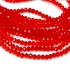 Picture of Faceted Rondelle 3x4mm Red Transparent x125