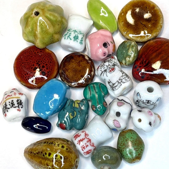 Picture of BULK - Porcelain Bead Mix x100g