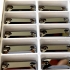 Picture of Embroidery Crystals 3225 Baguette Sew-on flat 2-hole 18x6mm Jet Hematite x1
