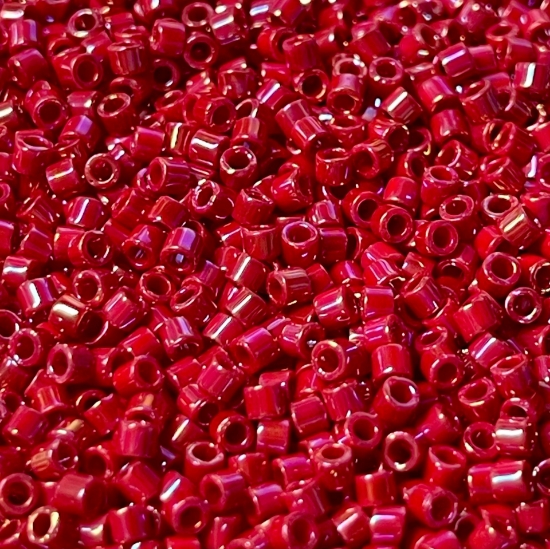 Picture of Miyuki Delica 10/0 DBM162 Opaque Red AB x10g