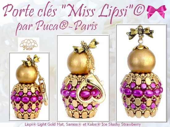 Picture of Sleutelhanger "Miss Lipsi" par Puca – Instant Download or Printed Copy 