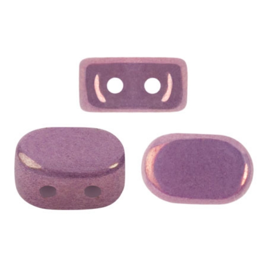 Picture of Lipsi® Par Puca® 7x4mm Opaque Mix Amethyst Gold Ceramic Look x10g
