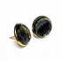 Picture of HC Crystals Fancy Stone 16mm round Night Shadow Foiled x1