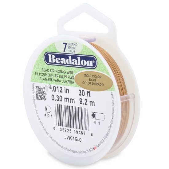 Picture of Beadalon 7-strand 0.30mm Gold x9.2m