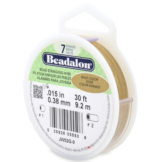 Picture of Beadalon 7-strand 0.38mm Gold x9.2m