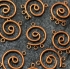Picture of Pendant Spiral 24x17mm w/3 rings Copper x1