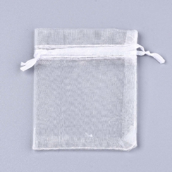 Picture of Organza Pouch 12x9cm White x10