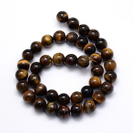 Picture of Tiger Eye beads 4mm round x38cm