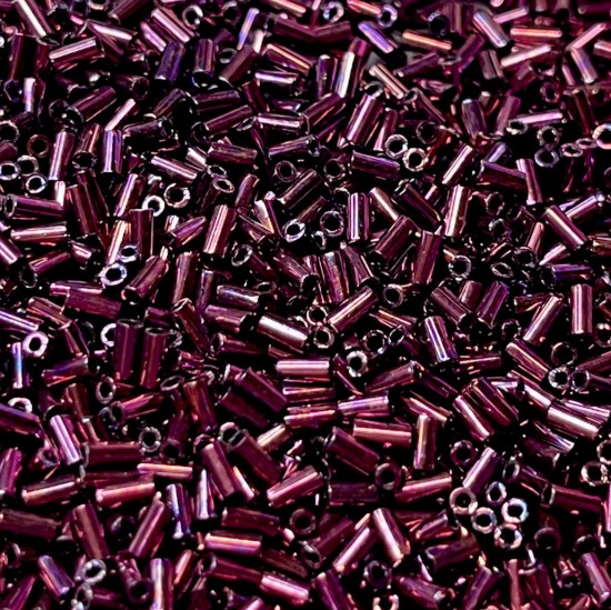 Picture of Miyuki Bugles 3mm 460 Metallic Dark Raspberry x10g