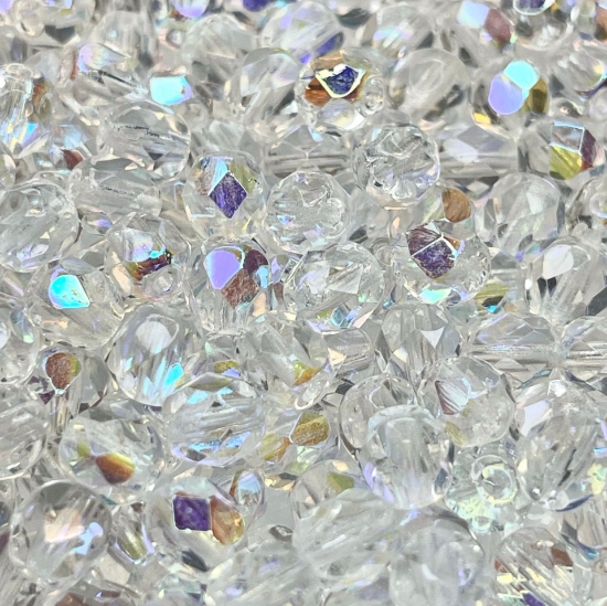 Picture of Fire-Polished 6mm Crystal AB x25