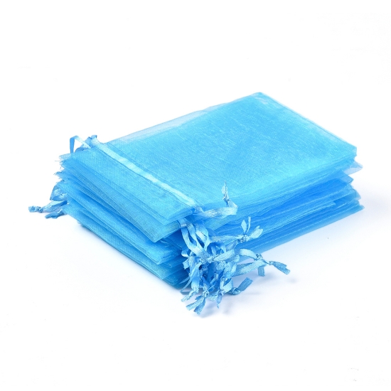 Picture of Organza Pouch 15x10cm Aqua x10