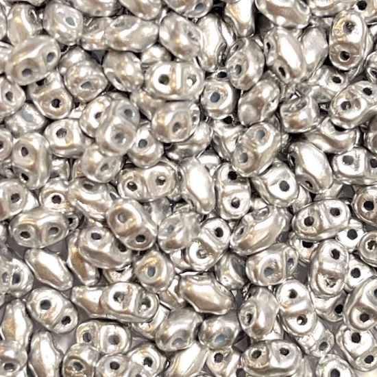 Picture of MiniDuo 2x4mm Aluminium Silver x10g