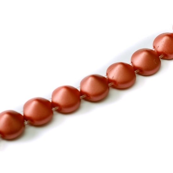 Picture of Tipp Bead 8mm Pastel Dark Coral x20
