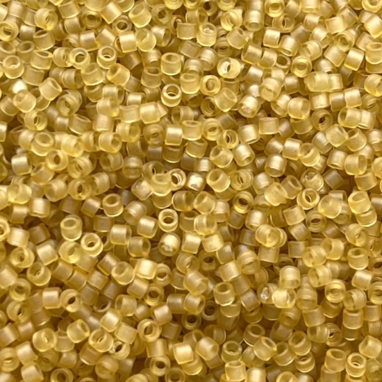 Picture of Miyuki Delica 11/0 DB771 Dyed Mat Transparent Pale Gold x10g