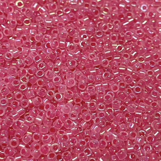Picture of Miyuki Delica 11/0 DB1742 Rose Lined Opal AB x10g