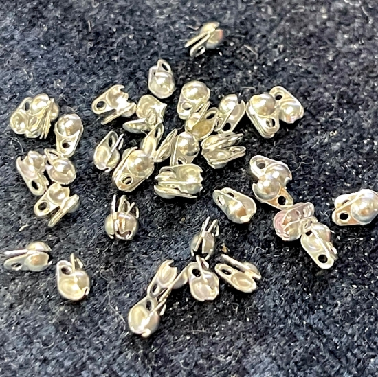Picture of Premium Ball Chain Terminators 2mm Silver Plated x20