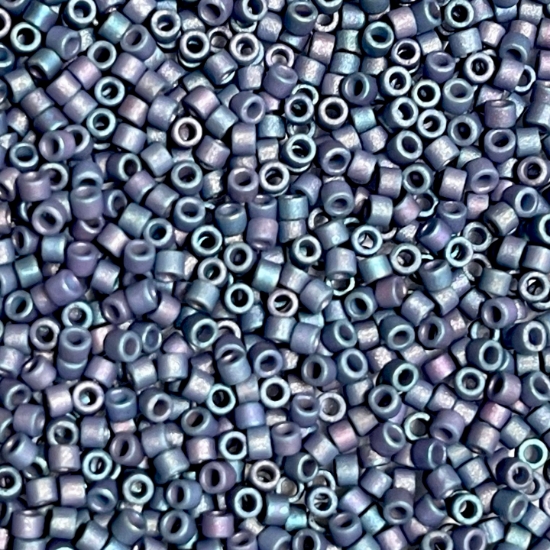 Picture of Miyuki Delica 11/0 DB376 Mat Metallic Light Grey Blue x10g