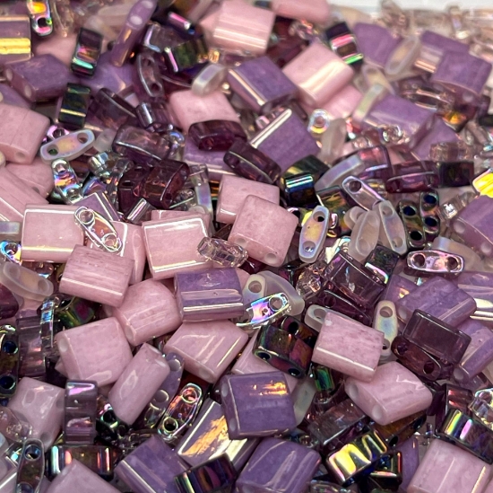 Picture of Miyuki Tila Mix Assorted Sizes Queens Jewels x5g