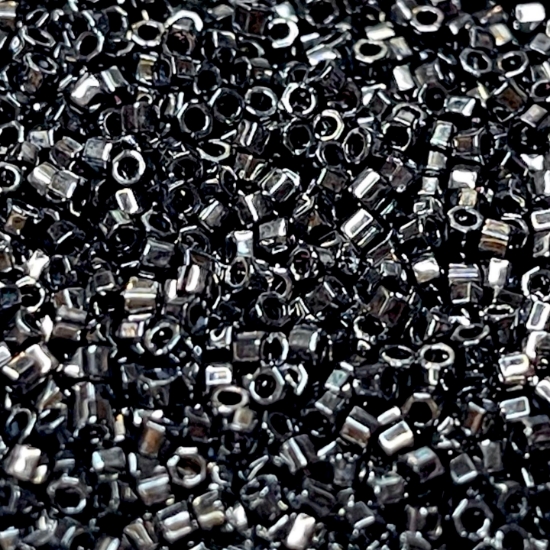 Picture of Miyuki Delica 11/0 Hex Cut DBC1 Gunmetal x10g