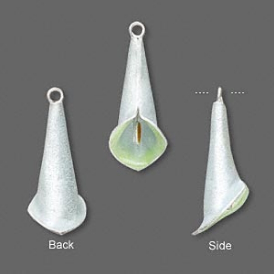 Picture of 925 Silver Drop 24x9mm Flower x1