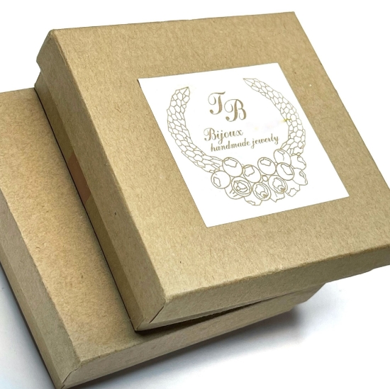 Picture of Box Paper Cotton-Filled 9x9x2,5cm Kraft x1