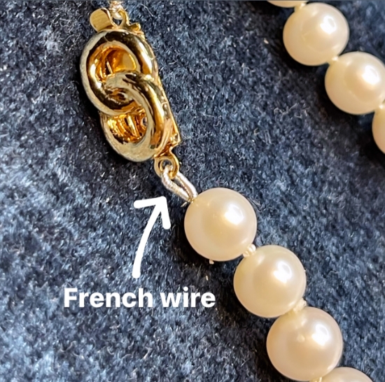 Picture of French Wire (cannetille or bouillon) Heavy 1.1mm Silver x35.5cm