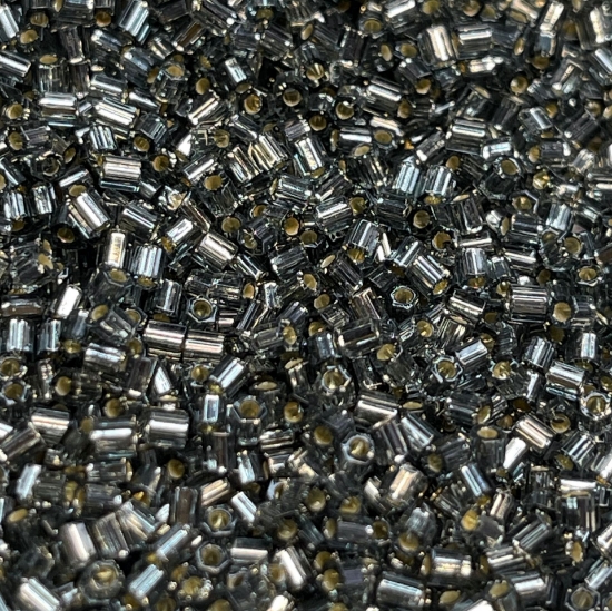 Picture of Miyuki Rocaille  11/0 Hex Cut 21 Silver Lined Transparant Grey x10g