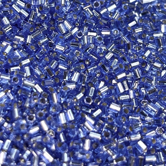 Picture of Miyuki Rocaille  11/0 Hex Cut 2431 Silver-Lined  Dark Cornflower Blue x10g