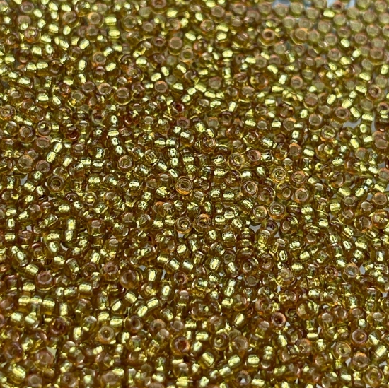 Picture of Miyuki Rocaille 15/0 4272 Duracoat Silver Lined Dyed Lime x10g