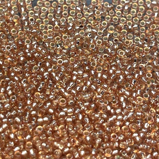 Picture of Miyuki Rocaille 15/0 4271 Duracoat Silver Lined Dyed Silver  x10g