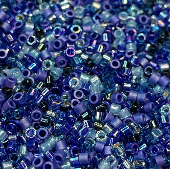 Picture of Miyuki Delica 10/0 Mix Blue Tones x10g